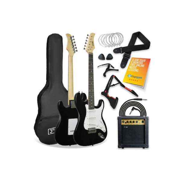 3rd Avenue Electric Guitar Pack - Black