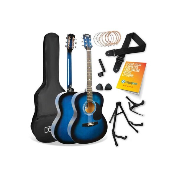 3rd Avenue Acoustic Guitar Premium Pack - Blueburst