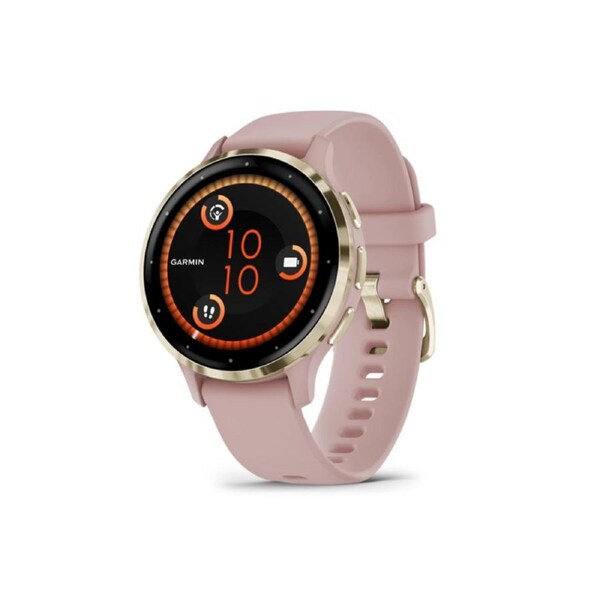 Garmin Venu 3S Gold Stainless Steel, Dust Rose Case - 010-02785-03