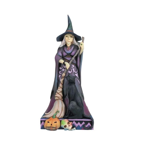 Heartwood Creek by Jim Shore - Witch Spooky or Sweet Two-Sided Halloween Figurine 26.6cm