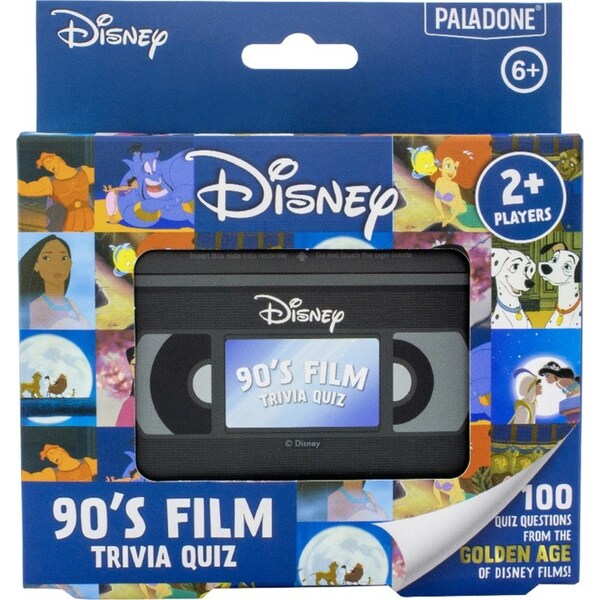 Paladone 10cm Disney 90's Trivia Quiz Kids/Children Family Fun Travel Card Game