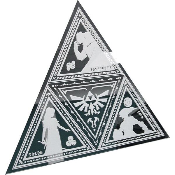 Paladone 39cm Zelda Triforce Mirror Teen/Adult Gift Memorabilia Table Wall Decor