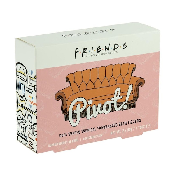 2pc Paladone 8cm/50g Friends Sofa Scented Fizzers Bubble Bath/Spa Relaxation