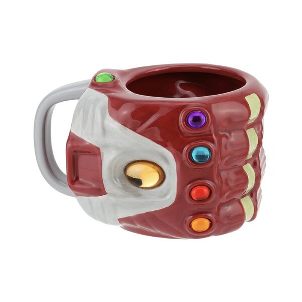 Paladone 350ml Avengers Nano Gauntlet Shaped Ceramic Mug Coffee/Tea Drinking Cup