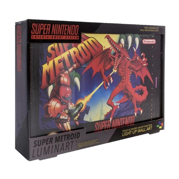 Paladone 30cm Super Metroid Luminart Kids/Children Bedside Table/Wall Decor Lamp