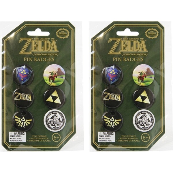 12pc Paladone 3.2cm The Legend of Zelda Pin Badges Bags/Clothing Accessory Gift