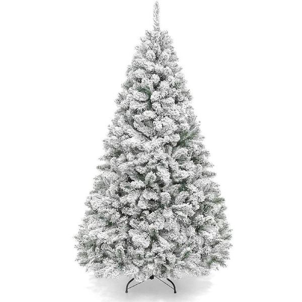 Festiva 1.8m Christmas Tree Snow Flocked Xmas Tree Decor Metal Stand