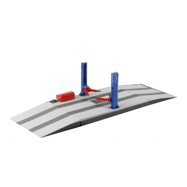 Kings Creation 1:24 Scale Two Post Hoist Battery Operated Diecast Auto Lift