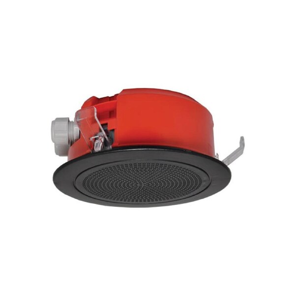 100mm 100V 5W Ceiling EWIS Speaker Black Grille