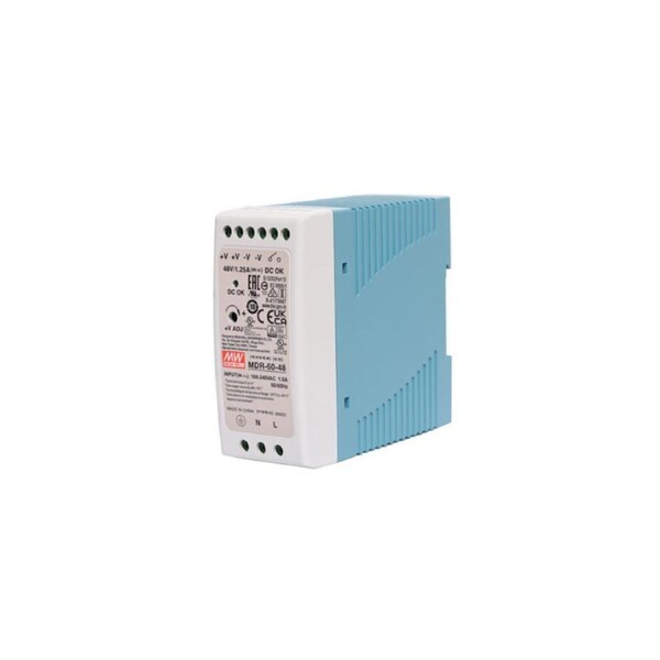 MDR-60-24 60W 48VDC 1.25A DIN Rail Switchmode Power Supply