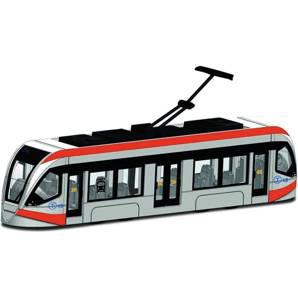 Maisto 19cm Intercity Tram Diecast Model Childrens Interactive Toy Assorted 3y+