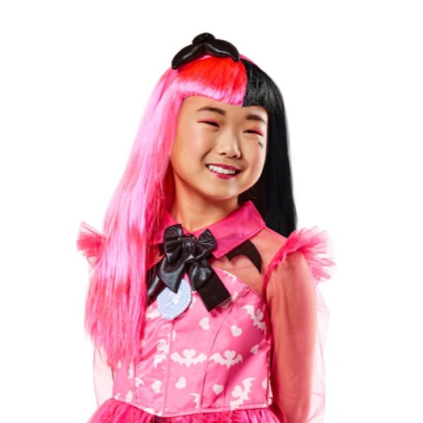 Monster High Draculaura Wig Kids/Children Halloween Party Hair Accessory 5y+