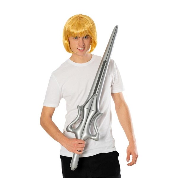 Mattel He-Man Motu Revelation Wig/Sword Adult Halloween Costume Accessory Set