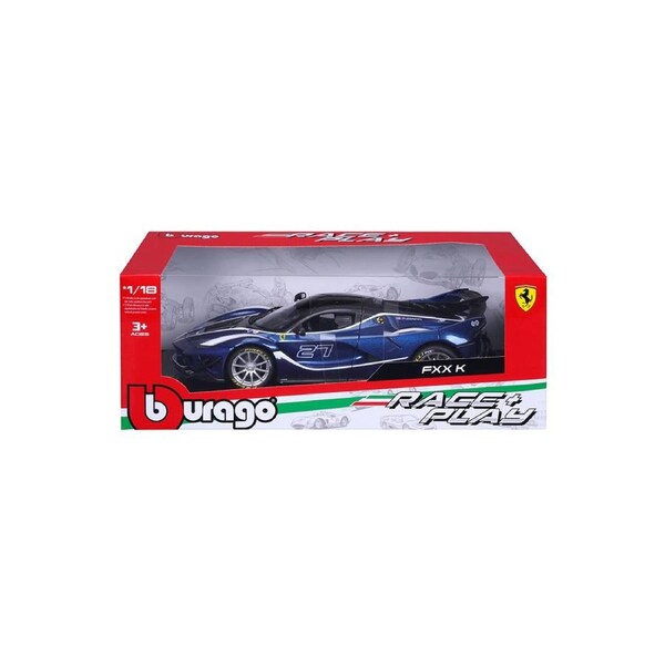 Maisto 1:18 R&P Ferrari FXX EVO No.70 Blue Model Car Kids/Childrens Toy 3y+