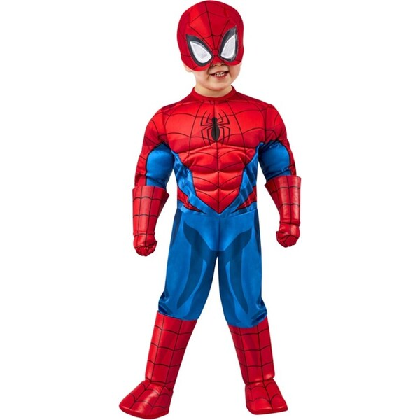 Marvel Spider-Man Deluxe Halloween Party One Piece Costume/Outfit Toddler 3-4y