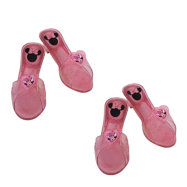 2x Rubies Disney Minnie Mouse Jelly Shoes Dress Up Costume Accessory Child 3y+