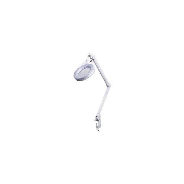 LED Desk Mount Magnifying Lamp 130mm 3 Diopter