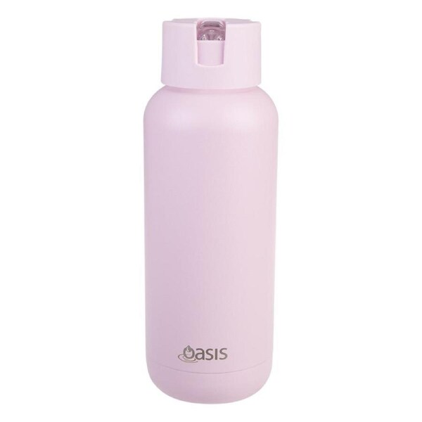 Oasis S/S Ceramic Moda Triple Wall Insulated Drink Bottle 1L - Pink Lemonade (S)