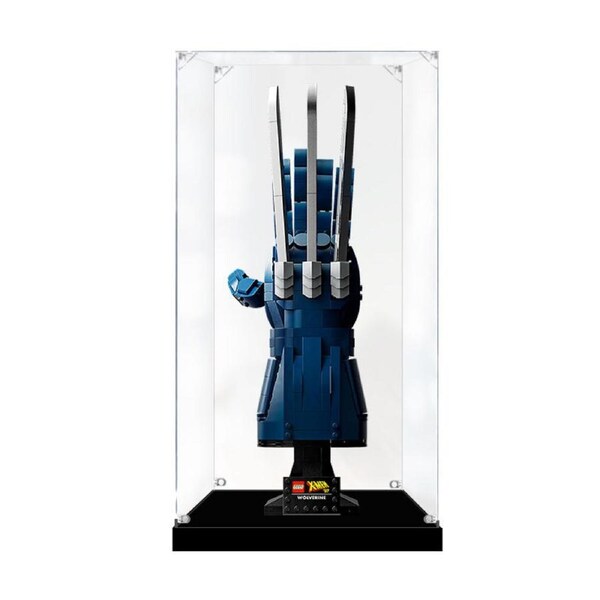 Acrylic Display Case for LEGO 76250 Marvel Super Heroes Wolverine's Adamantium Claws Figure Storage Box Dust Proof Glue Free