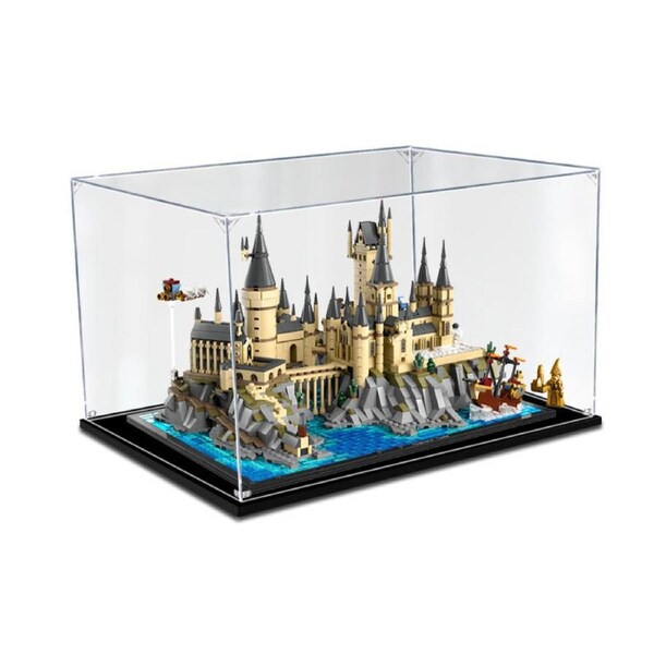 Acrylic Display Case for LEGO 76419 Harry Potter Hogwarts Castle and Grounds Figure Storage Box Dust Proof Glue Free