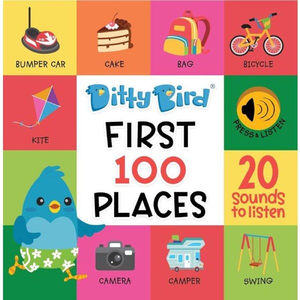 Ditty Bird First 100 Places Board Book