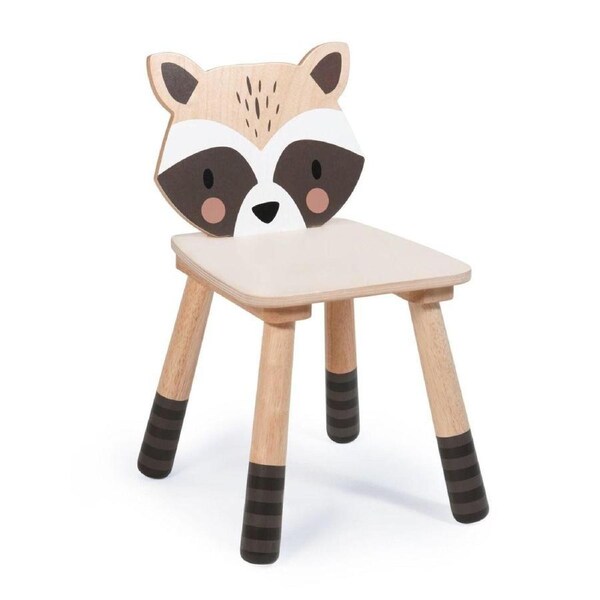 Tender Leaf Toys Kids Wooden Forest Raccoon Chair
