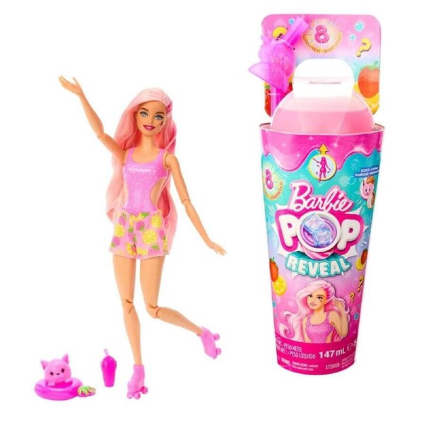 Barbie Pop Reveal Juicy Fruits Series Strawberry Lemonade Doll HNW41
