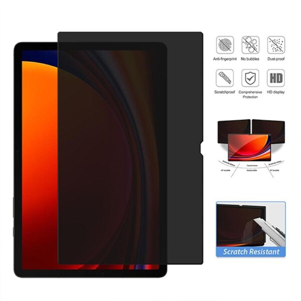 ZUSLAB Galaxy Tab S9 Ultra Privacy Screen Protector, Tempered Glass Film for Samsung (14.6")