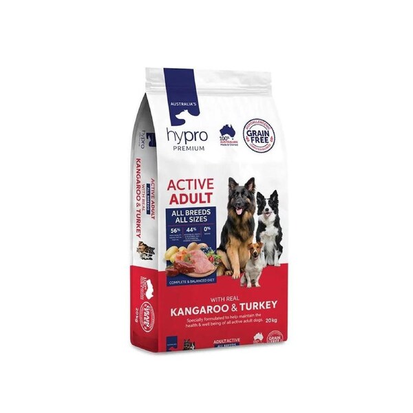 Hypro Premium Working Dog Grain Free Kangaroo & Turkey Dry Food 20kg