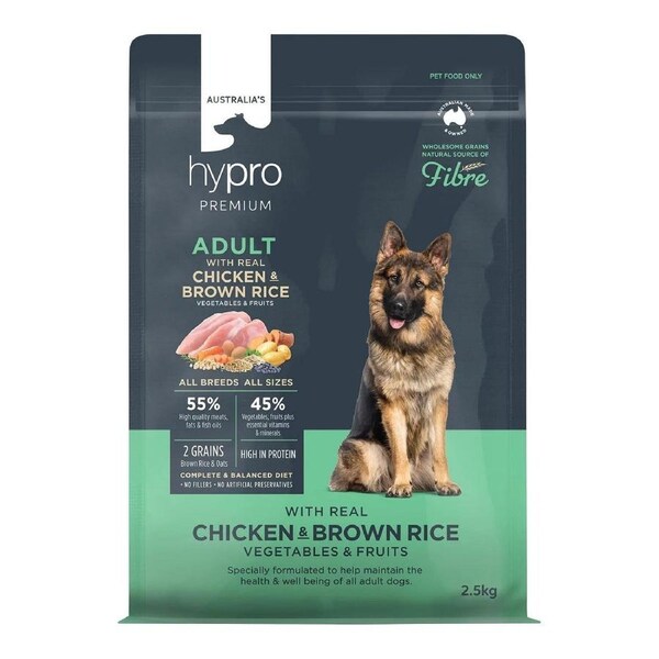 Hypro Premium Wholesome Grains Chicken & Brown Rice Dry Dog Food 20kg