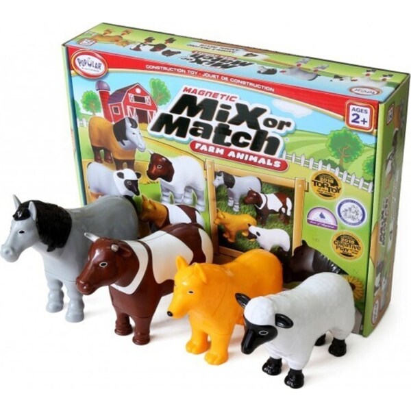 Popular Playthings Magnetic Mix or Match Farm Animals 1 Toy Kids/Children 2y+