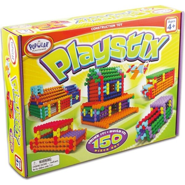 150pc Popular Playthings Playstix Deluxe Set Building Toy Kids/Children 4y+