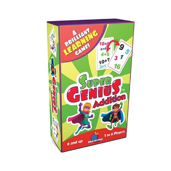 Blue Orange Games Super Genius Addition Educational Learning Game Card Kids 6y+