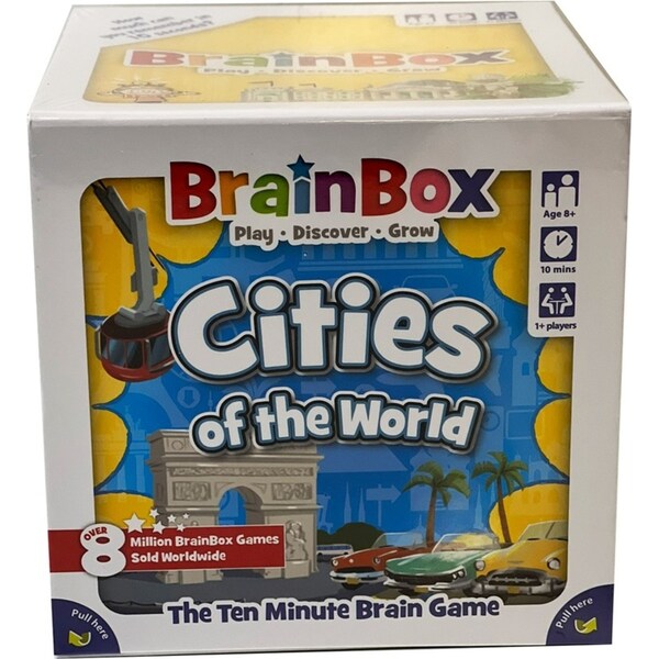 Brainbox Cities Educational Fun Brain Skill Memory Card Game Kids/Children 8y+