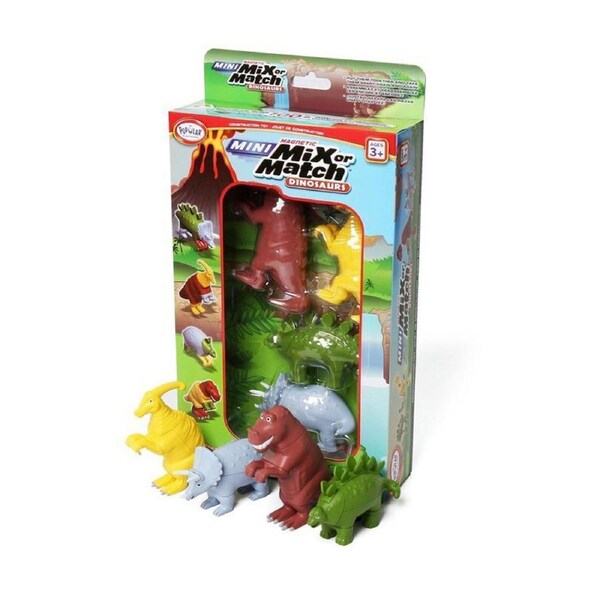 Popular Playthings Magnetic Mini Mix or Match Set 1 Dinosaurs Animal Toy Kids 3+