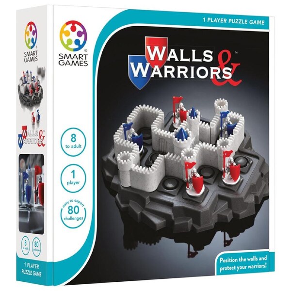 Smart Games Walls & Warriors 1 Player 3D Skill Building Puzzle Game Toy Kids 8y+