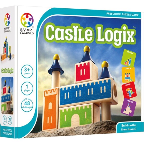 Smart Games Castle Logix Preschool Puzzle Building Blocks Logic Game Kids 3y+