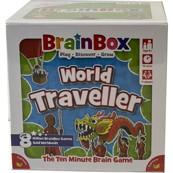 Brainbox World Traveller Educational Fun Brain Skill Memory Card Game Kids 6y+