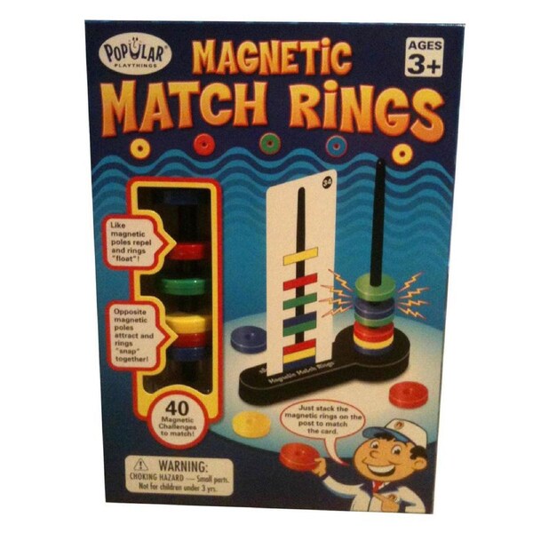 Popular Playthings Magnetic Match Rings Play Stacking Fun Toy Kids/Children 3y+