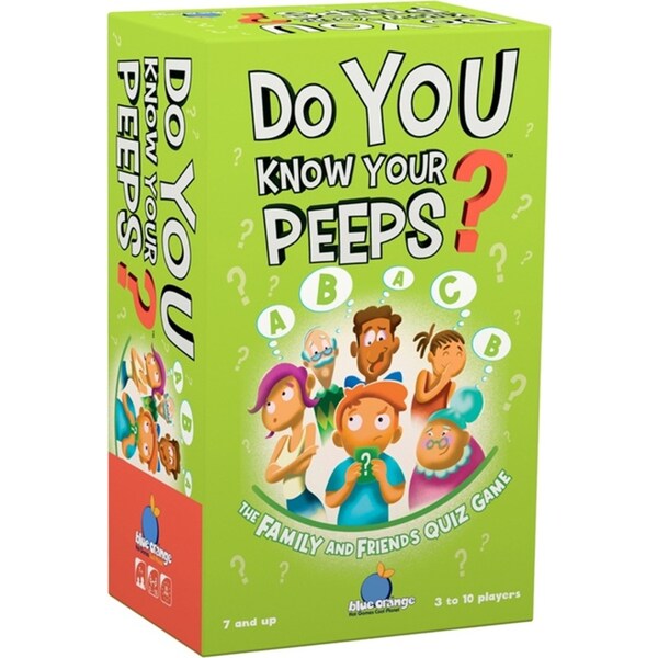 Blue Orange Games Do You Know Your Peeps 3-10 Player Kids/Children Card Game 7y+
