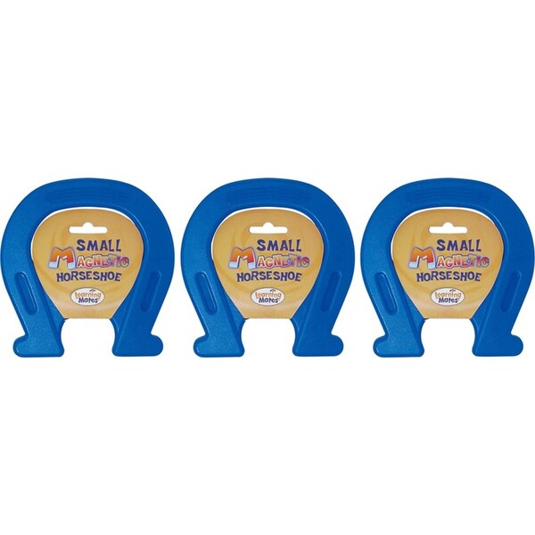 3x Popular Playthings 12x2cm Magnetic Horseshoe Toy Small Assorted Kids/Children