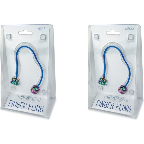 2x Mindware Sensory Genius Finger Fling Stress Relief Fidgety Toy Kids/Adult 5y+