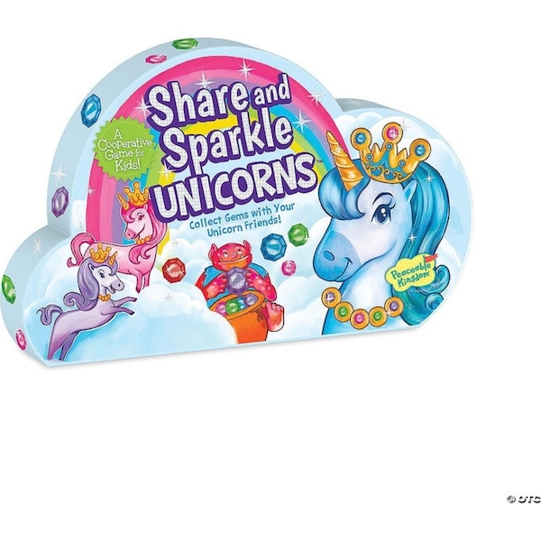 Peaceable Kingdom Share & Sparkle Unicorns Cooperative Kids/Children Game 4y+