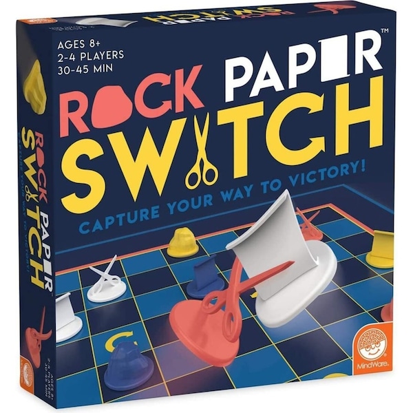 Mindware Rock Paper Switch 2-4 Players Kids/Children Fun Strategy Board Game 8y+