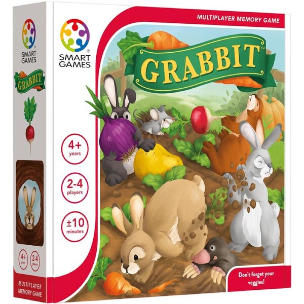 Smart Games Grabbit 2-4 Players Kids/Children Fun Play Memory Board Game 4y+