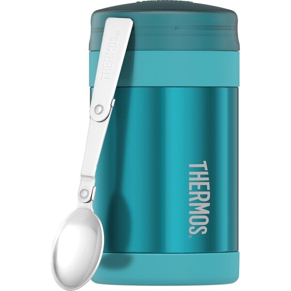 Thermos Vacuum Insulated Durable Food Jar Teal Portable Travel Mug 470ml