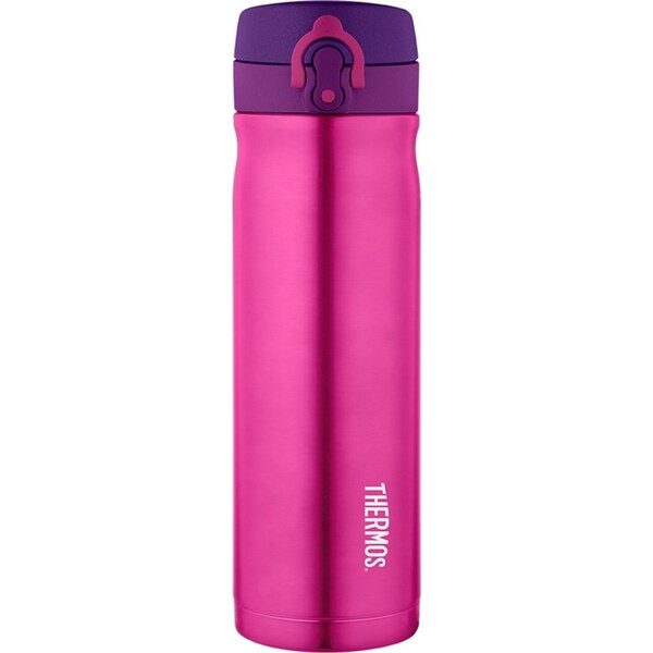 Thermos Vacuum Insulated Stainless Steel Hydration Water Drink Bottle Pink 470ml
