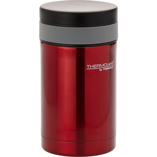 THERMOcafe Vacuum Insulated Stainless Steel Durable Food Jar w/Spoon Red 500ml