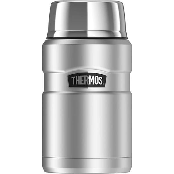 Thermos Stainless Steel King Vacuum Insulated Durable Food Jar Set 710ml