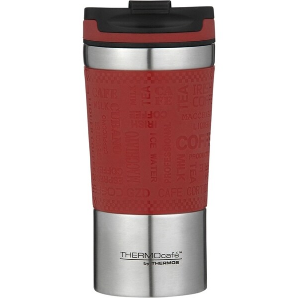 THERMOcafe Vacuum Insulated Stainless Steel Durable Travel Cup Dark Red 350ml